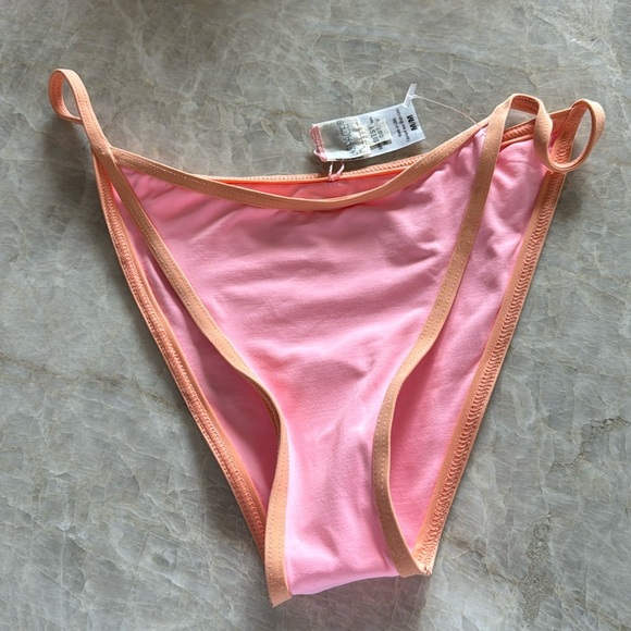 NWOT L’space Tommy Bikini Bottom Pink Retails $86‎ - Picture 4 of 10